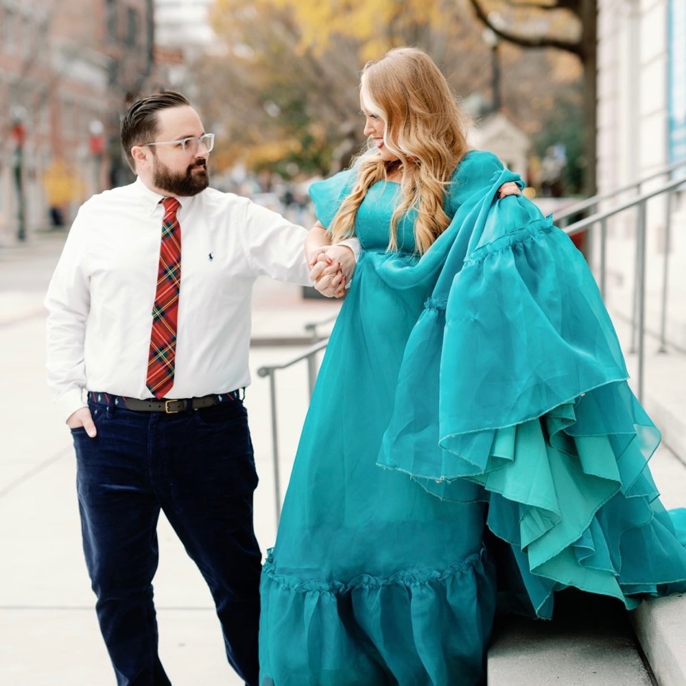 Jessakae Wendy dress-teal large-sold out on site